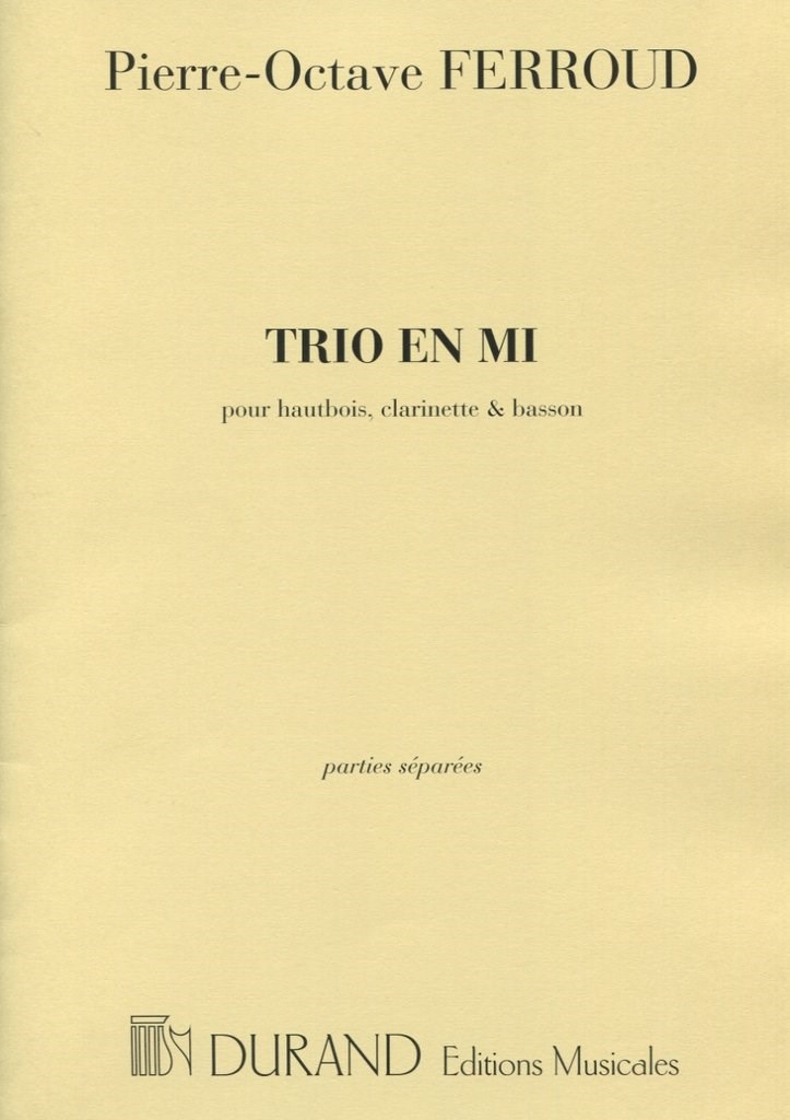 Trio En Mi Hautbois-Clarinette-Bassonparties